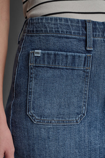 HIGH-RISE PATCH POCKET MINI SKIRT Amsterdam | DKNY