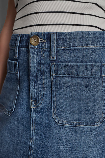 HIGH-RISE PATCH POCKET MINI SKIRT Amsterdam | DKNY