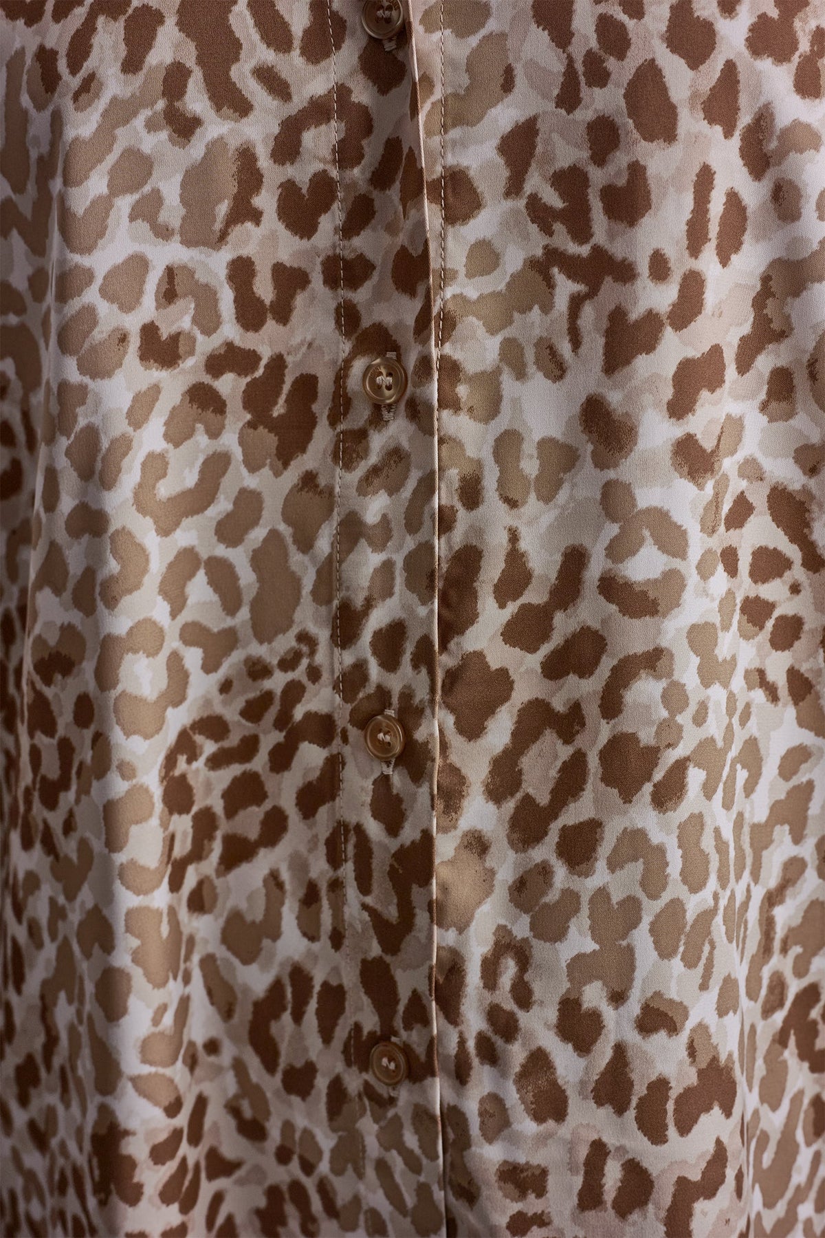 BUTTON FRONT PRINTED BLOUSE Disguise Woodsmoke | DKNY