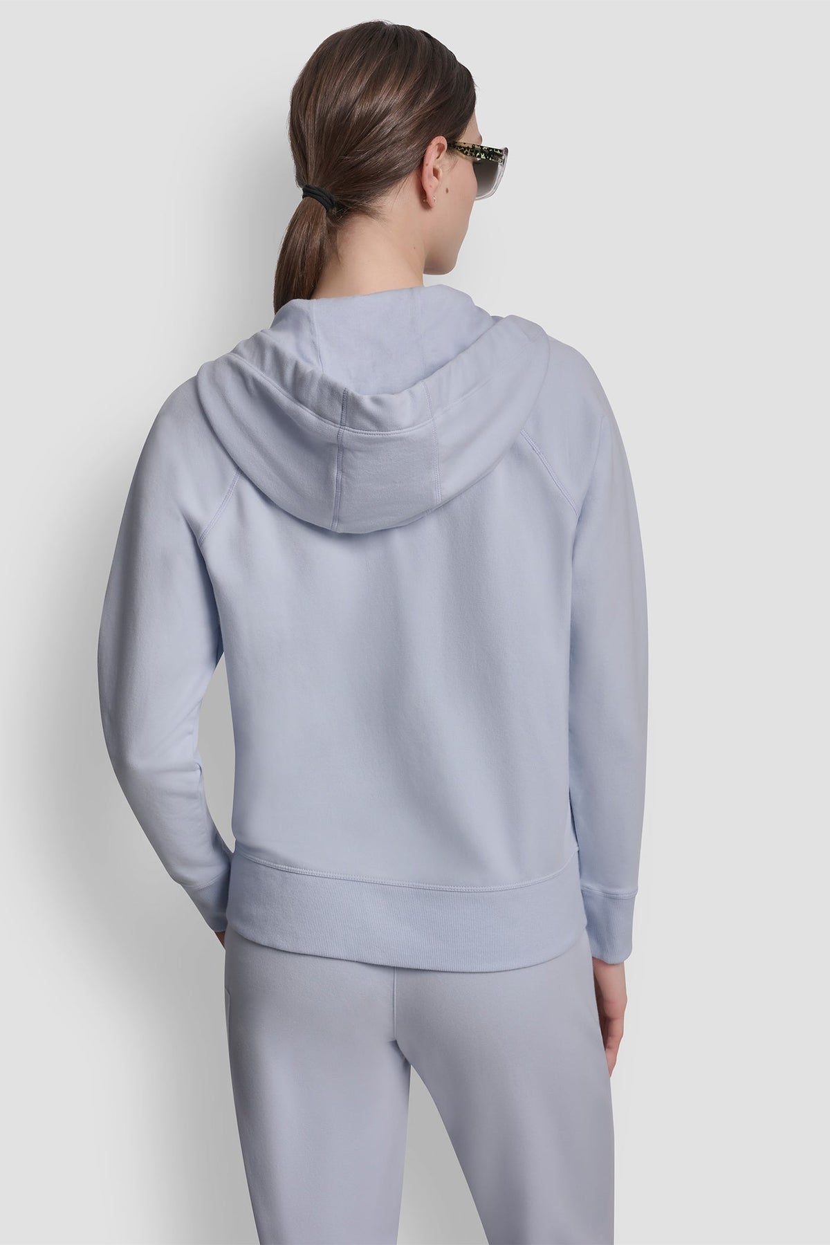 TWO-TONE LOGO DRAWSTRING HOODIE Punch | DKNY
