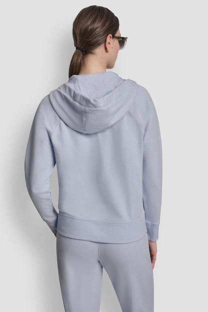 TWO-TONE LOGO DRAWSTRING HOODIE Punch | DKNY