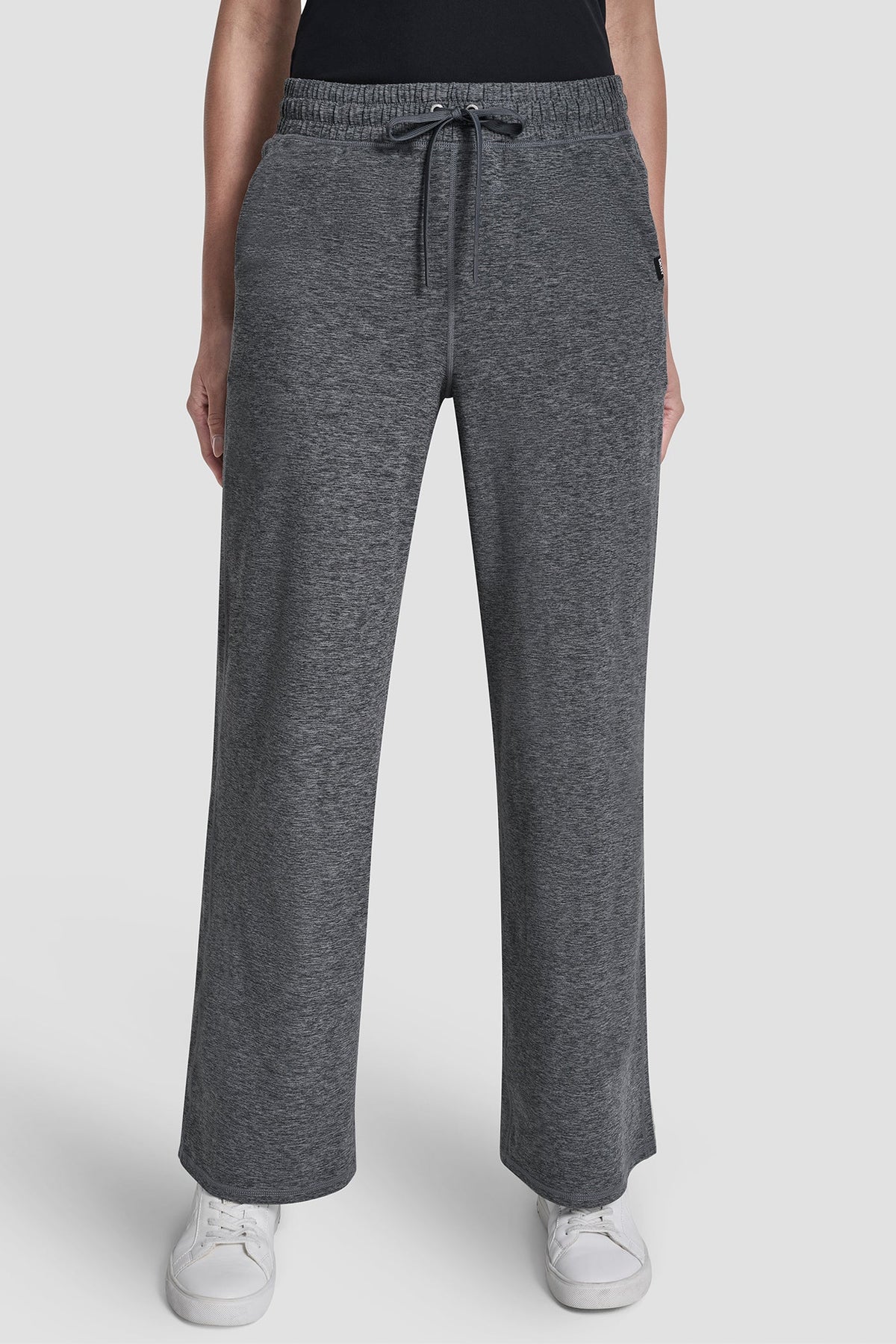 MID-RISE SPACEDYE WIDE-LEG PANT Mesa Rose Spacedye | DKNY