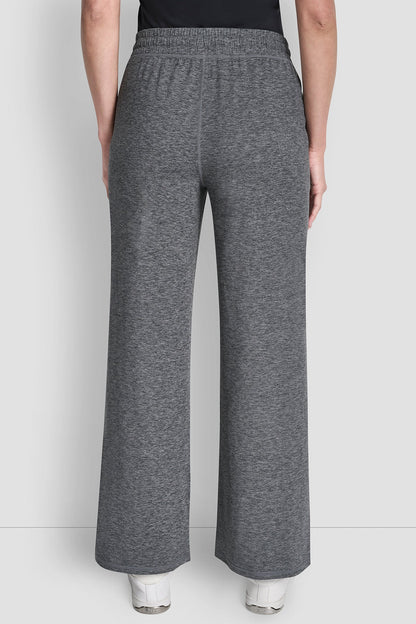 MID-RISE SPACEDYE WIDE-LEG PANT Mesa Rose Spacedye | DKNY