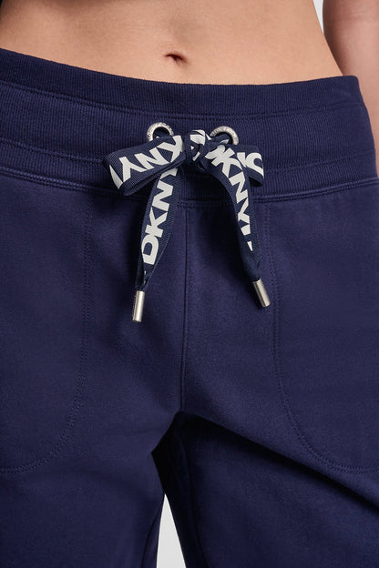 HIGH-RISE SKINNY CUFFED ANKLE JOGGER Peacoat | DKNY