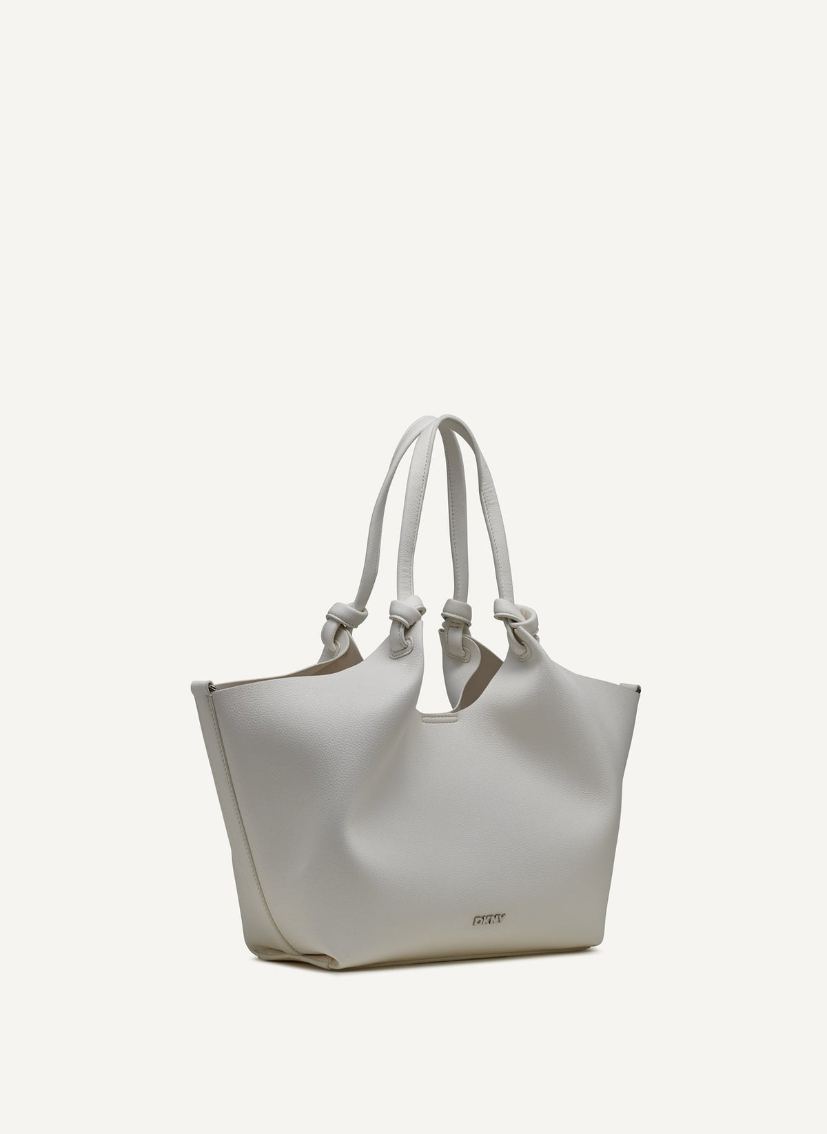 PAULA MEDIUM TOTE WITH LOGO STRAP Marshmallow | DKNY