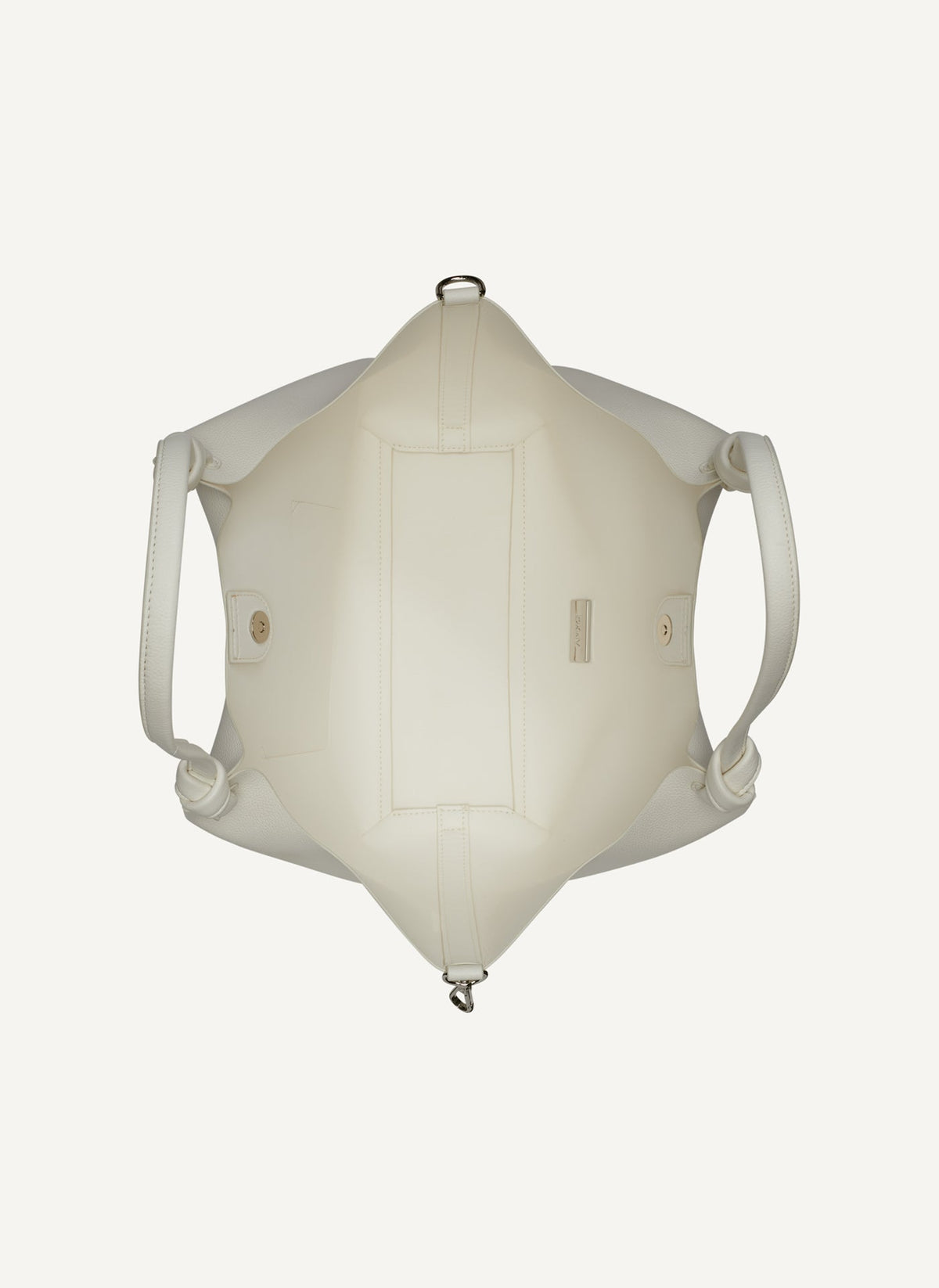 PAULA MEDIUM TOTE WITH LOGO STRAP Marshmallow | DKNY