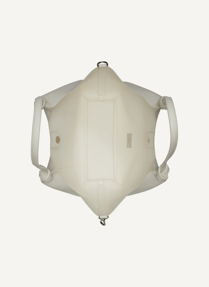 PAULA MEDIUM TOTE WITH LOGO STRAP Marshmallow | DKNY