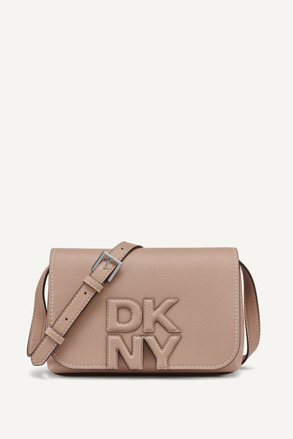 NICOLE LOGO CROSSBODY BAG Cappuccino | DKNY