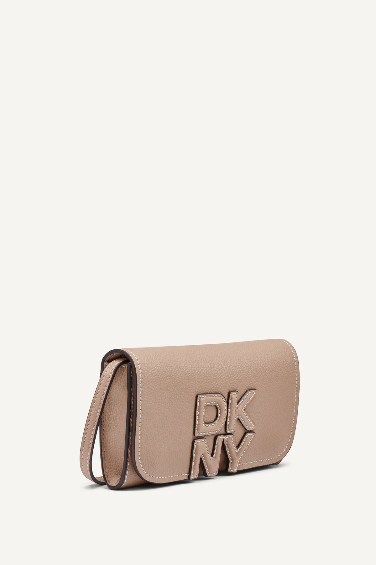 NICOLE FLAP CROSSBODY Black/Silver | DKNY