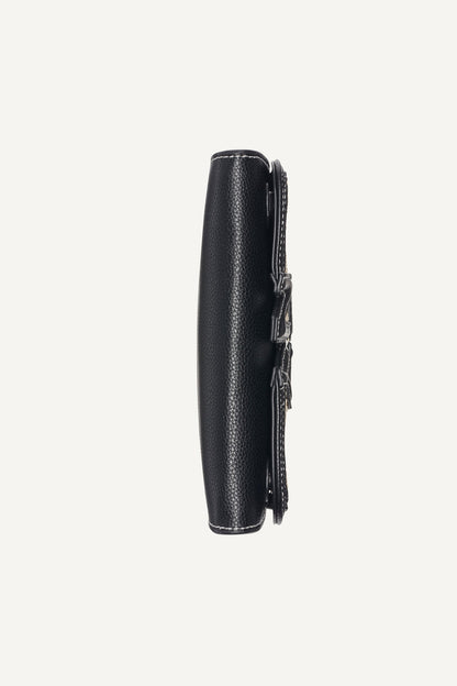 NICOLE FLAP CROSSBODY Natural/Black | DKNY
