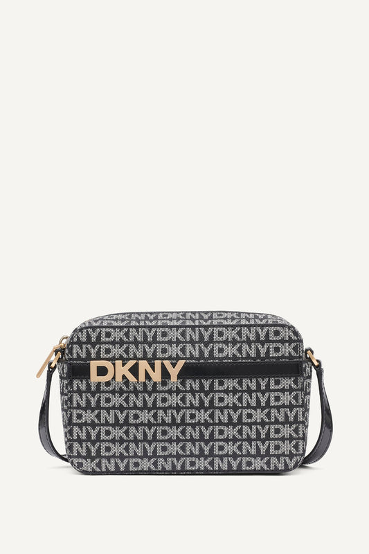 AVRIL LOGO CAMERA BAG BLACK LOGO/BLACK | DKNY