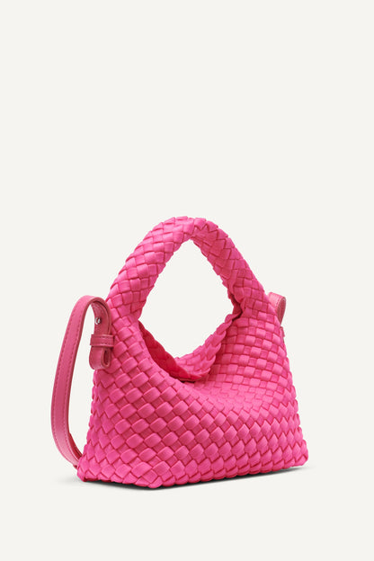 GISELLE WOVEN NEOPRENE CROSSBODY BAG Hot Pink | DKNY