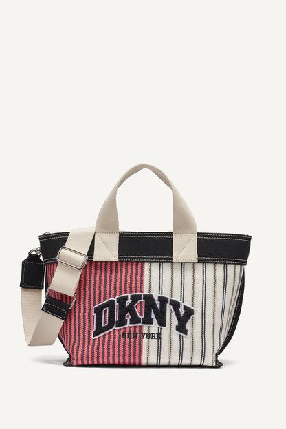 BRADY CANVAS STRIPE SMALL LOGO CROSSBODY BAG Punch Multi | DKNY
