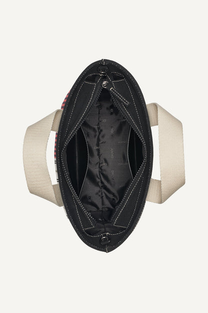 BRADY CANVAS STRIPE SMALL LOGO CROSSBODY BAG Punch Multi | DKNY