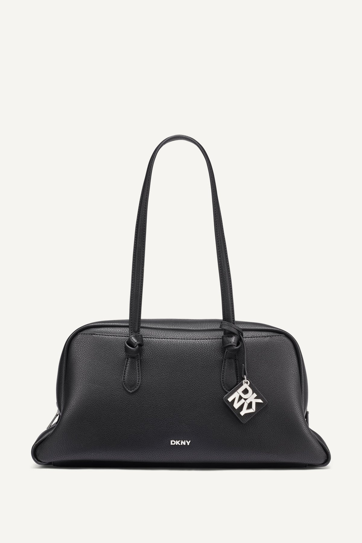 ELIZA LARGE BOWLING BAG Black/Silver | DKNY