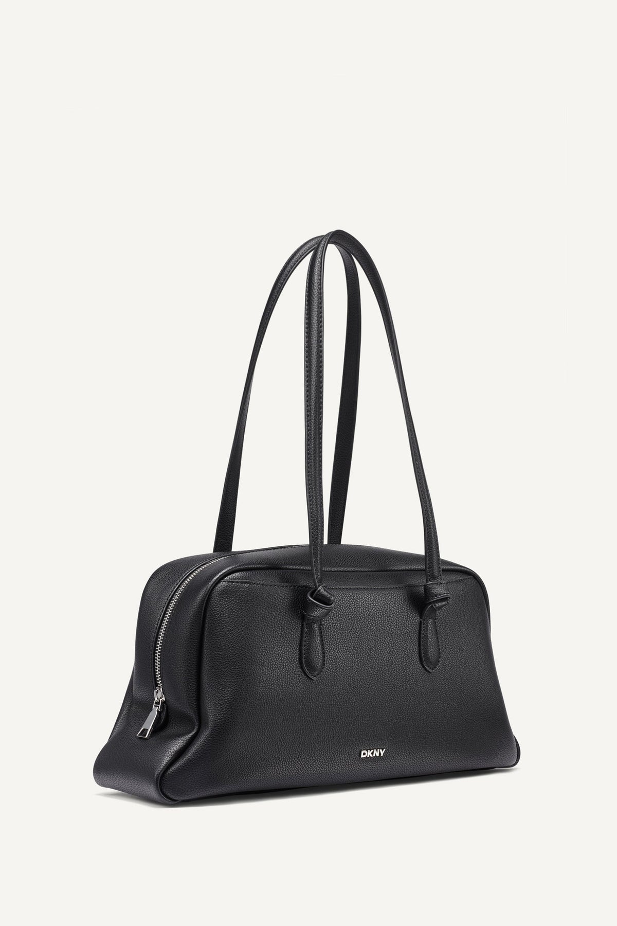 ELIZA LARGE BOWLING BAG Black/Silver | DKNY