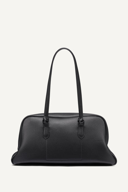 ELIZA LARGE BOWLING BAG Black/Silver | DKNY