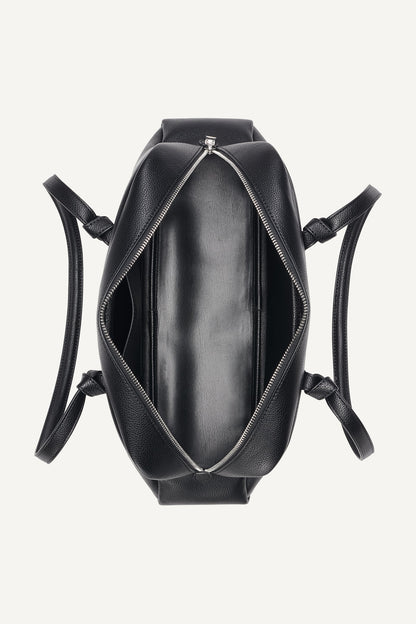 ELIZA LARGE BOWLING BAG Black/Silver | DKNY