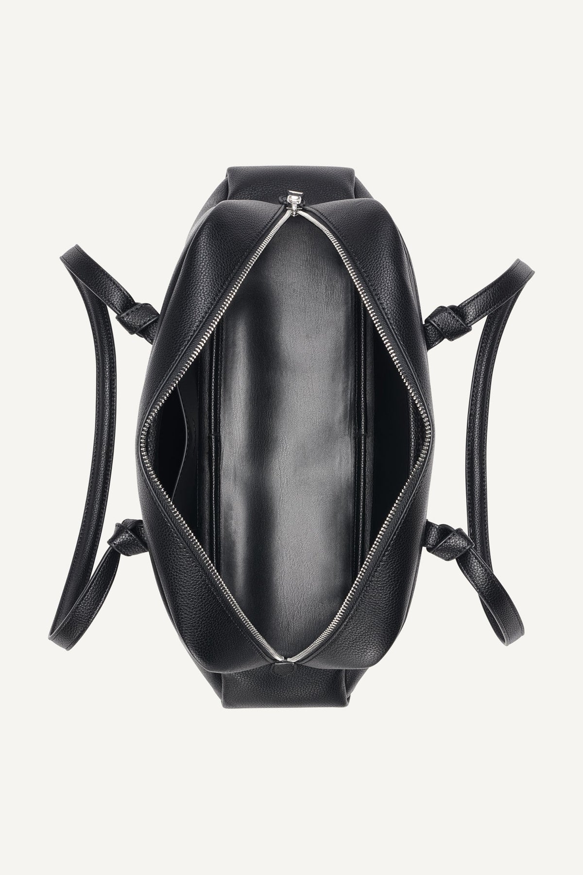 ELIZA LARGE BOWLING BAG Black/Silver | DKNY