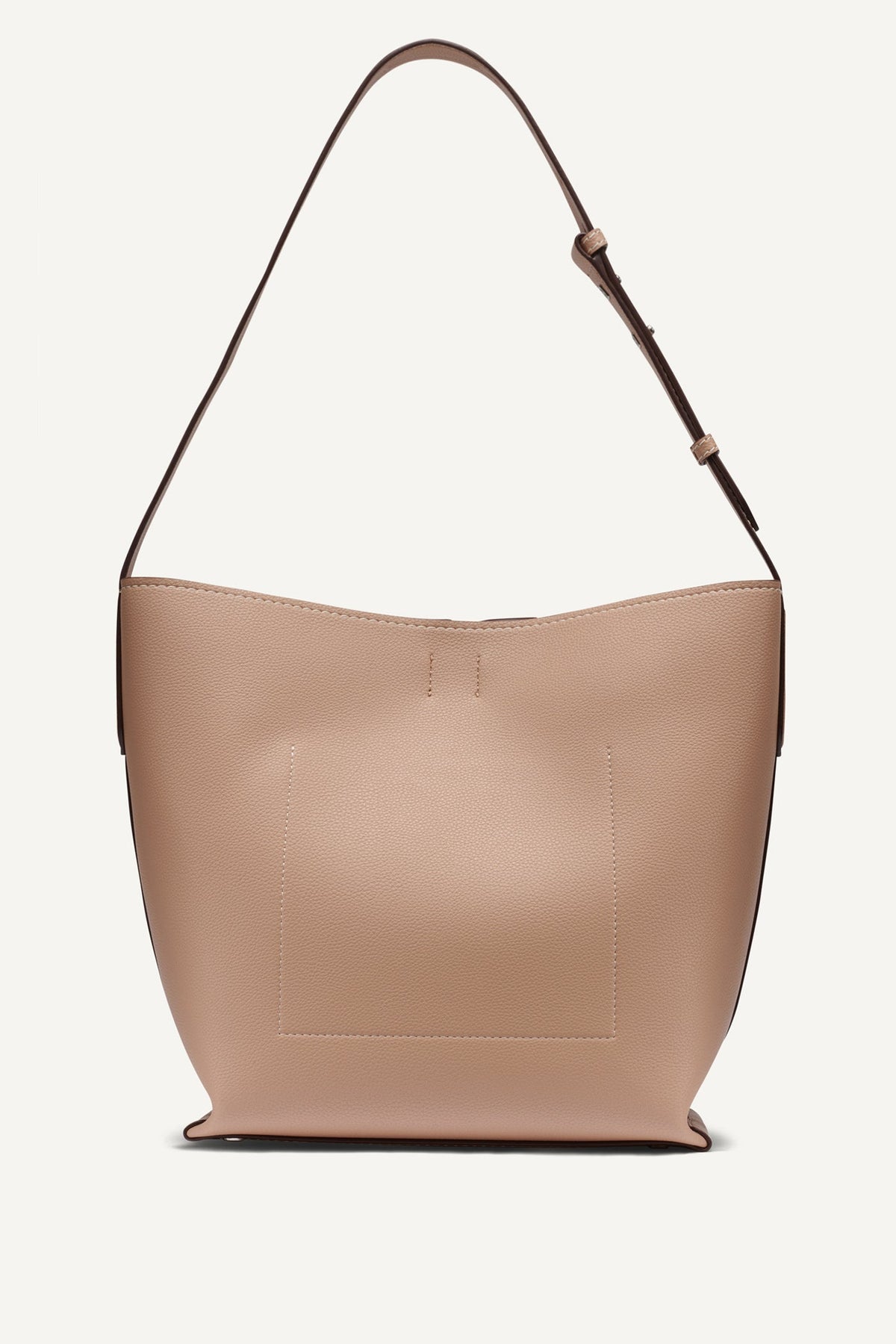 NICOLE LOGO BUCKET BAG Black/Silver | DKNY