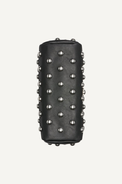 AGNES SHOULDER BAG BLACK/SILVER | DKNY