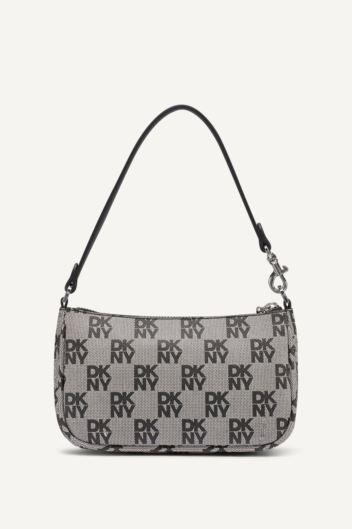 SARAH SHOULDER BAG Black Logo Black | DKNY