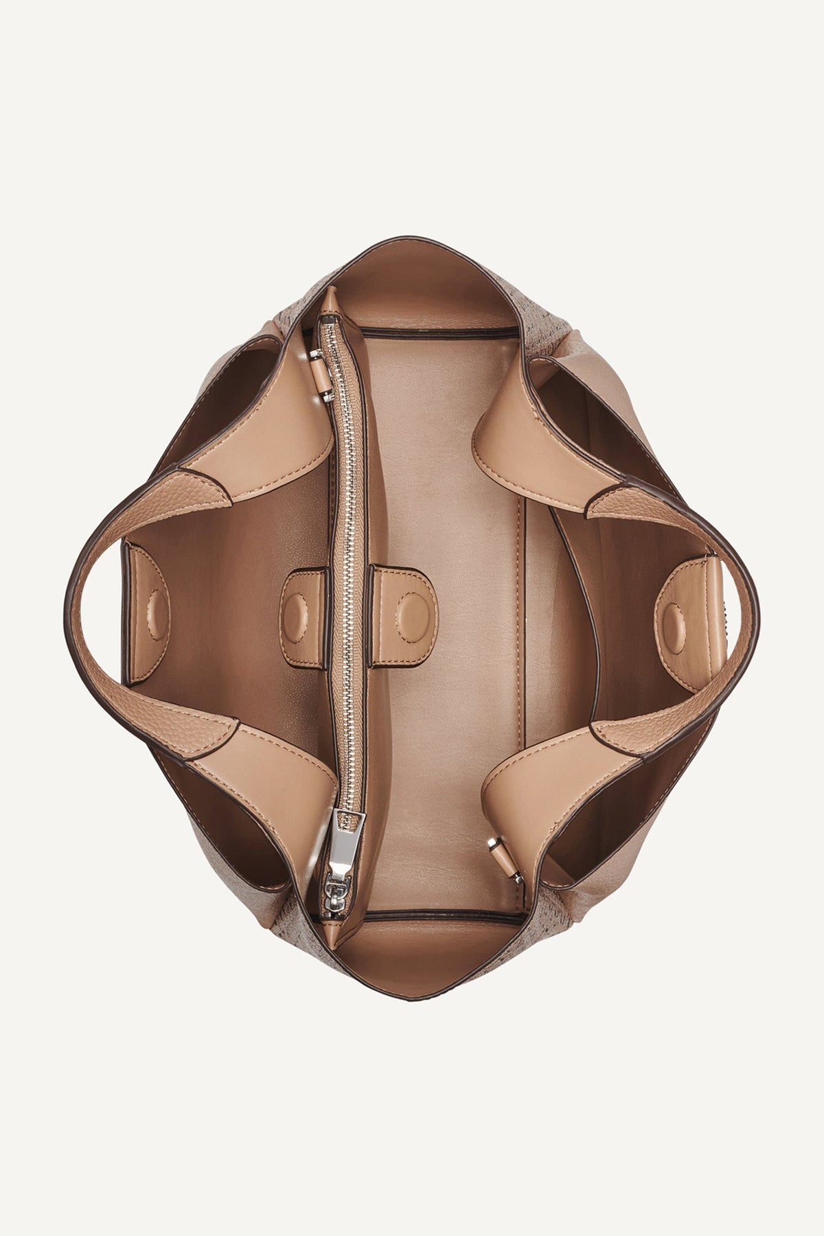 WILLA NEW YORK LOGO SATCHEL Cappuccino | DKNY