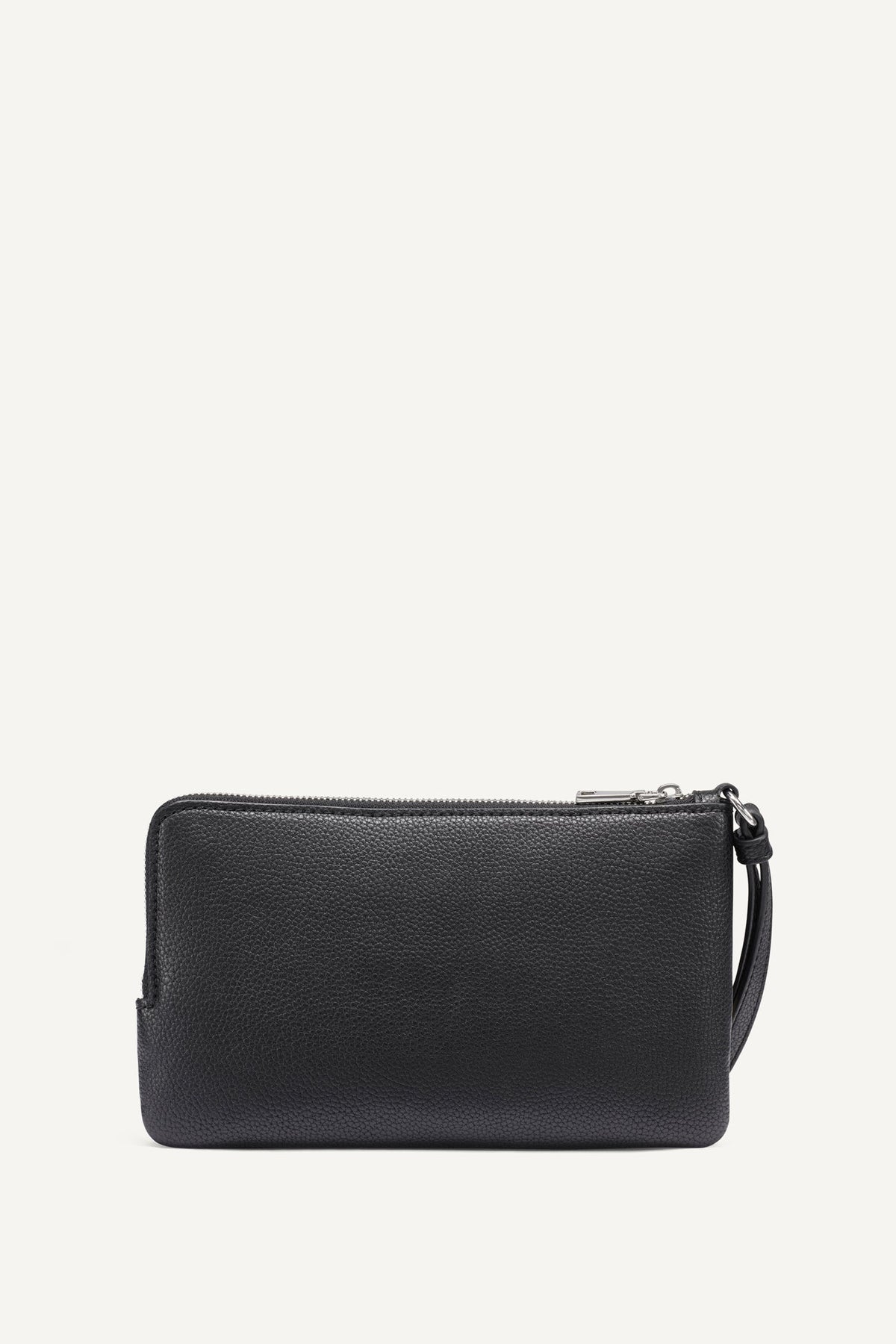 SARAH DUAL ZIP POUCH WRISTLET Natural/Black | DKNY