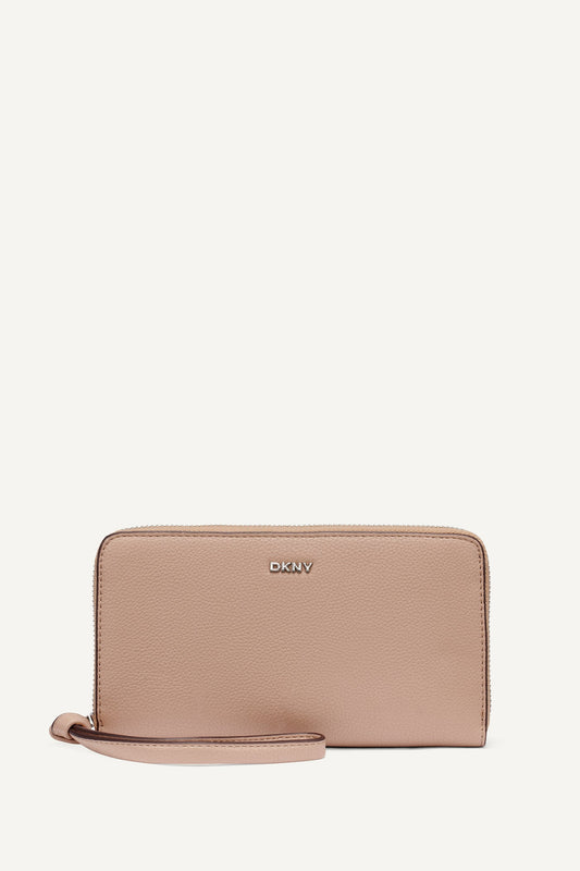 PAULA LARGE ZIP AROUND WALLET Hot Pink | DKNY