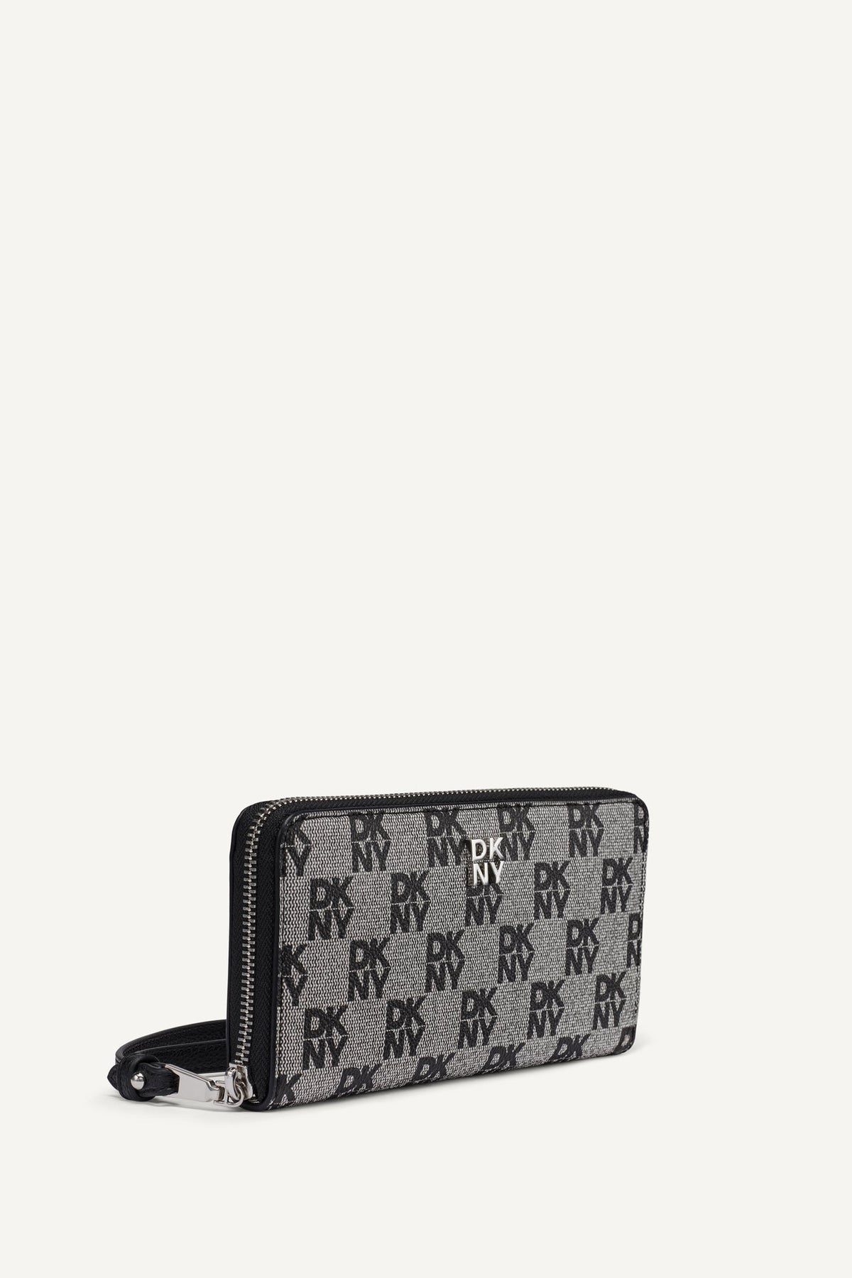 SARAH LARGE ZIP AROUND WALLET Chino/Cappuccino | DKNY