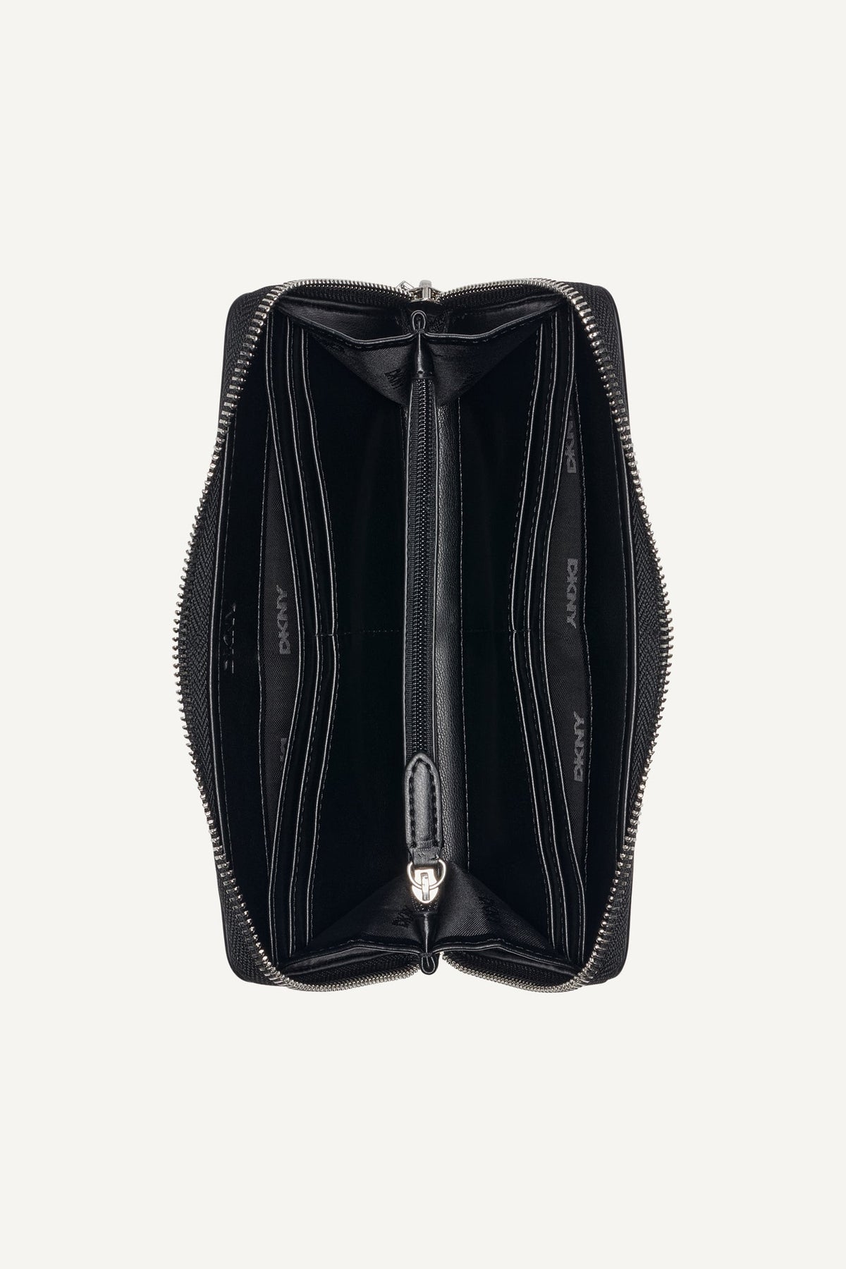 SARAH LARGE ZIP AROUND WALLET Chino/Cappuccino | DKNY
