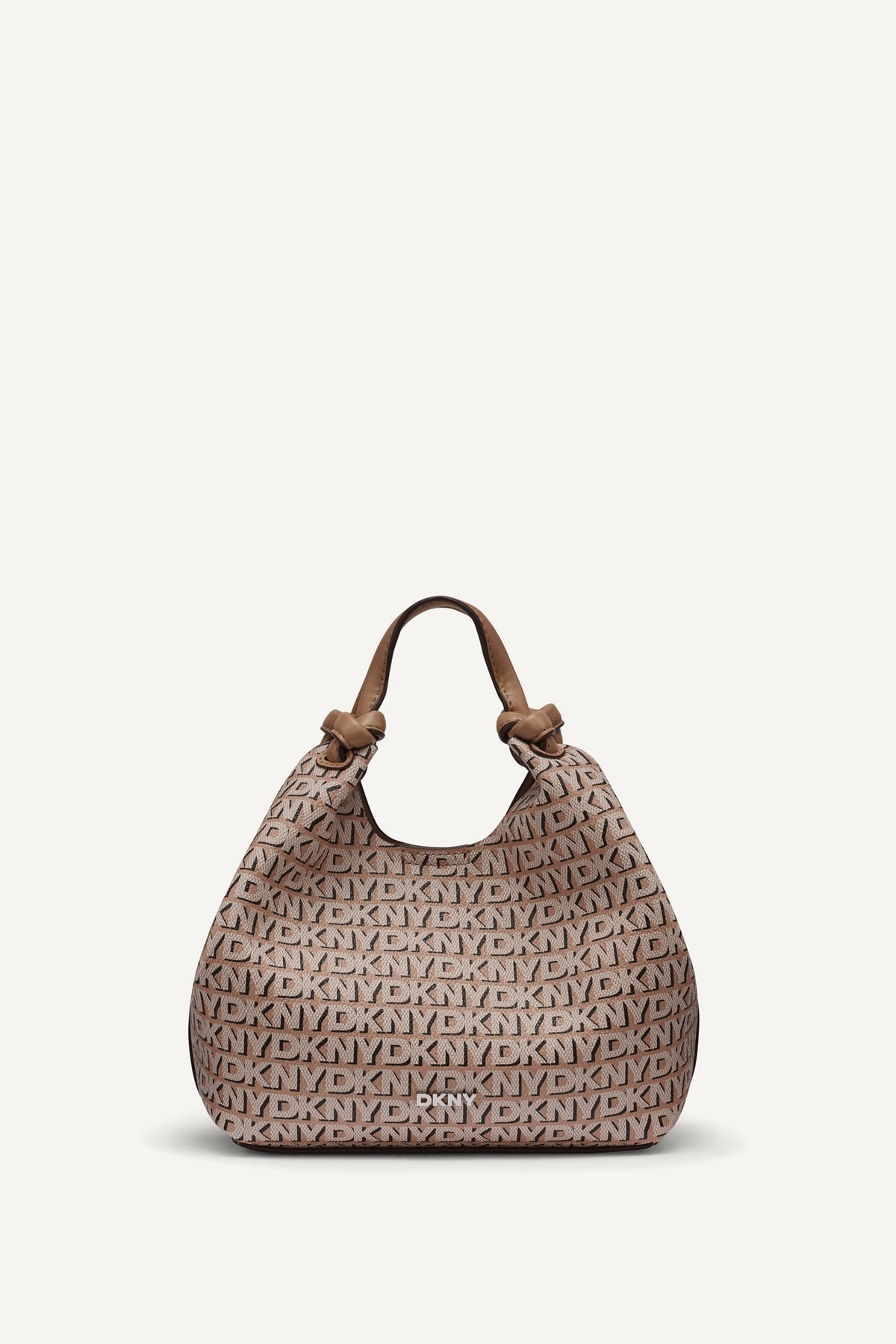 PAULA NEW YORK LOGO SMALL COMMUTER TOTE Cappuccino | DKNY