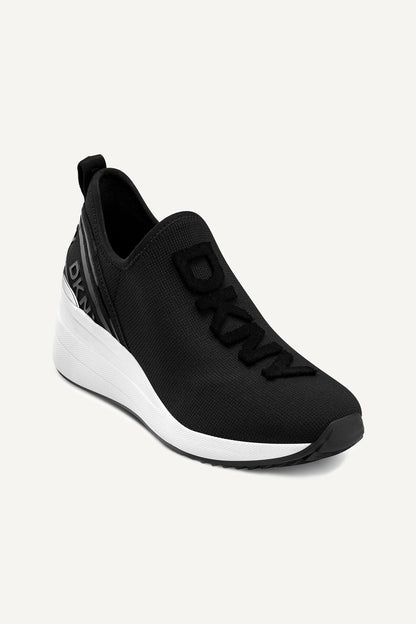 KEEVA WEDGE SNEAKER Black | DKNY