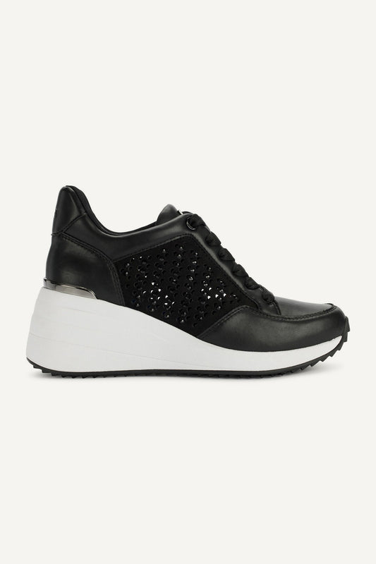 KALINDA WEDGE SNEAKER BRIGHT WHITE | DKNY