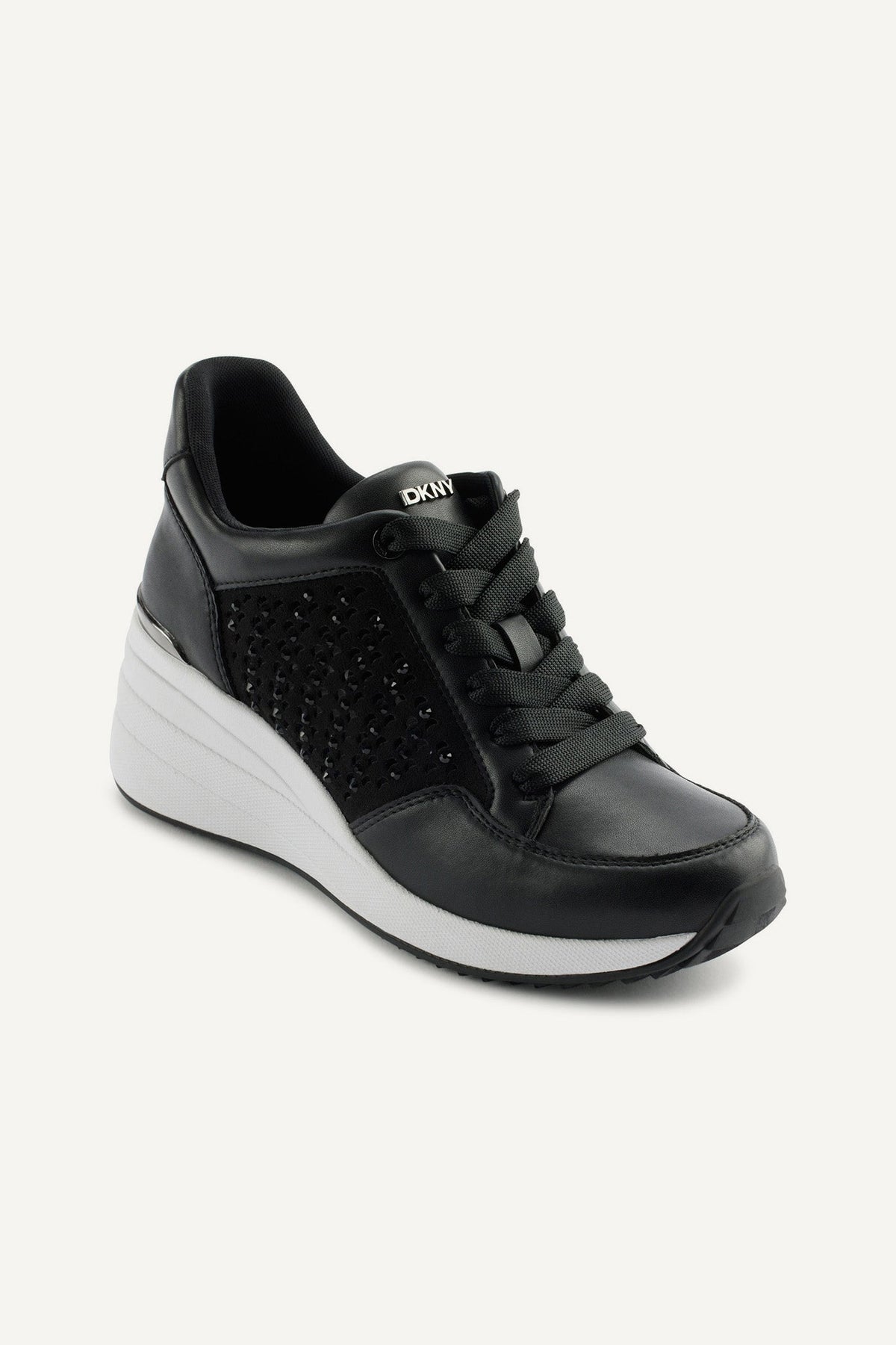 KALINDA WEDGE SNEAKER BRIGHT WHITE | DKNY