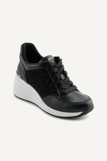 KALINDA WEDGE SNEAKER BRIGHT WHITE | DKNY