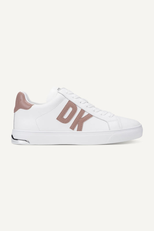 ABENI LACE UP SNEAKER 30MM WHITE/BLUSH | DKNY