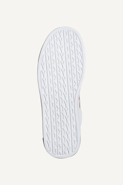 ABENI LACE UP SNEAKER 30MM WHITE/BLUSH | DKNY