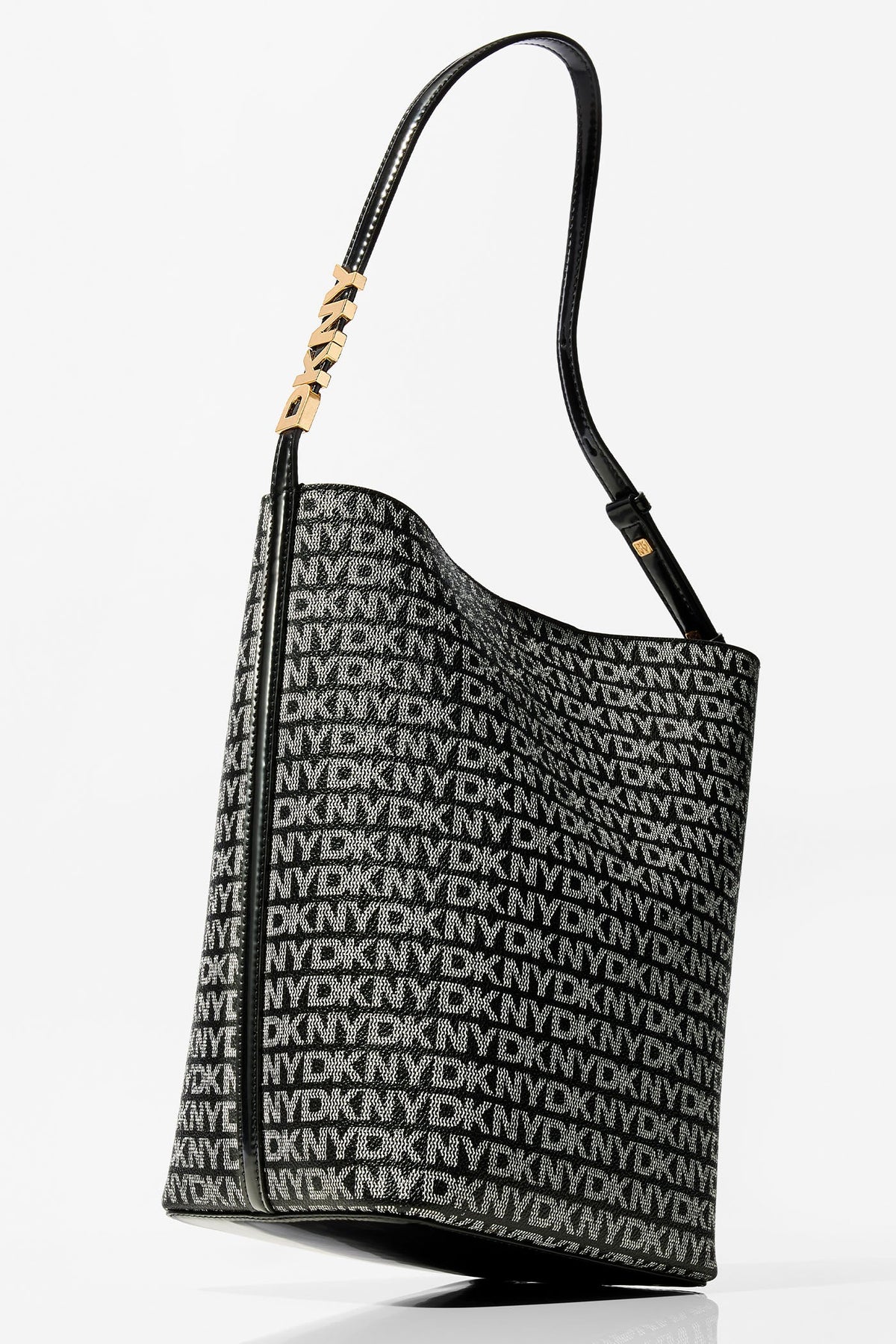 AVRIL LOGO BUCKET BAG Chino/Cappuccino | DKNY