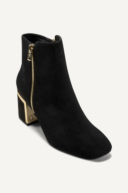 KYLAH BOOTIE WITH ZIPPER Brown | DKNY