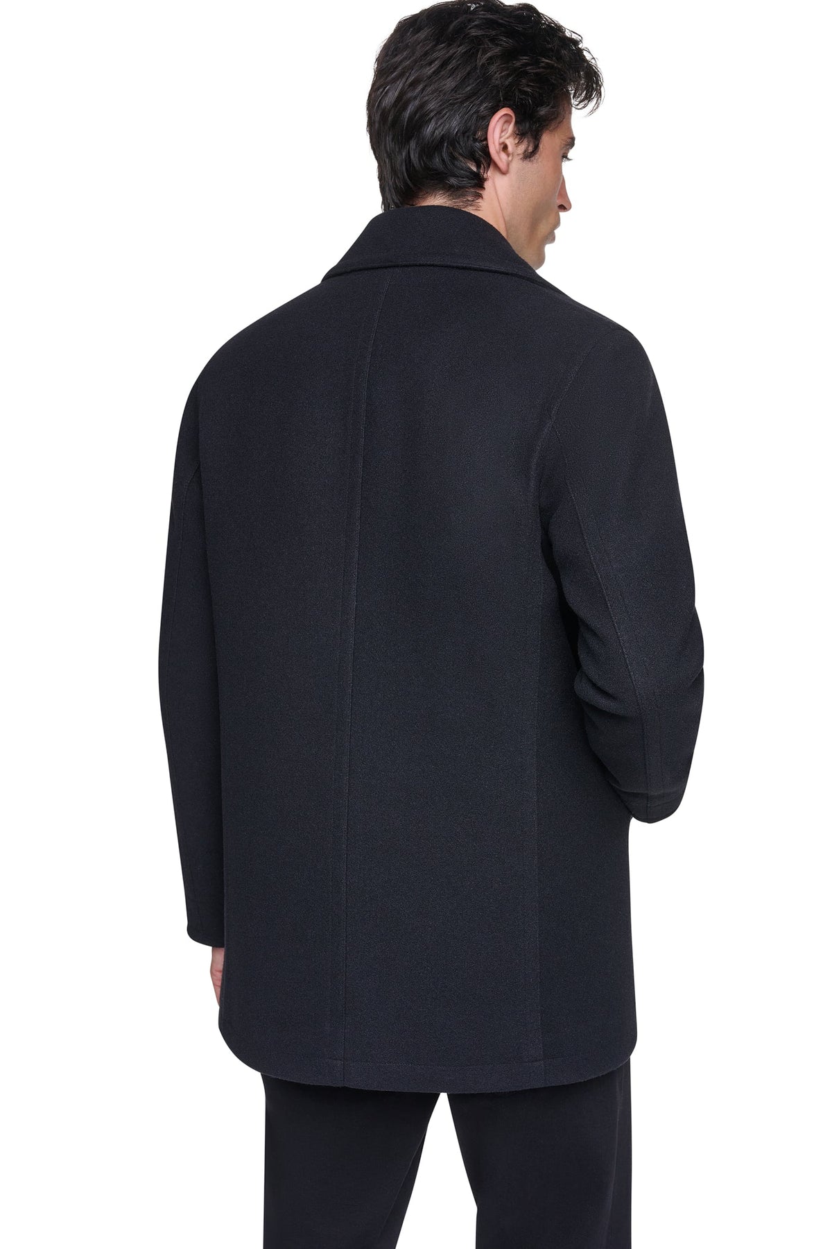 FAUX WOOL PEACOAT Navy | DKNY