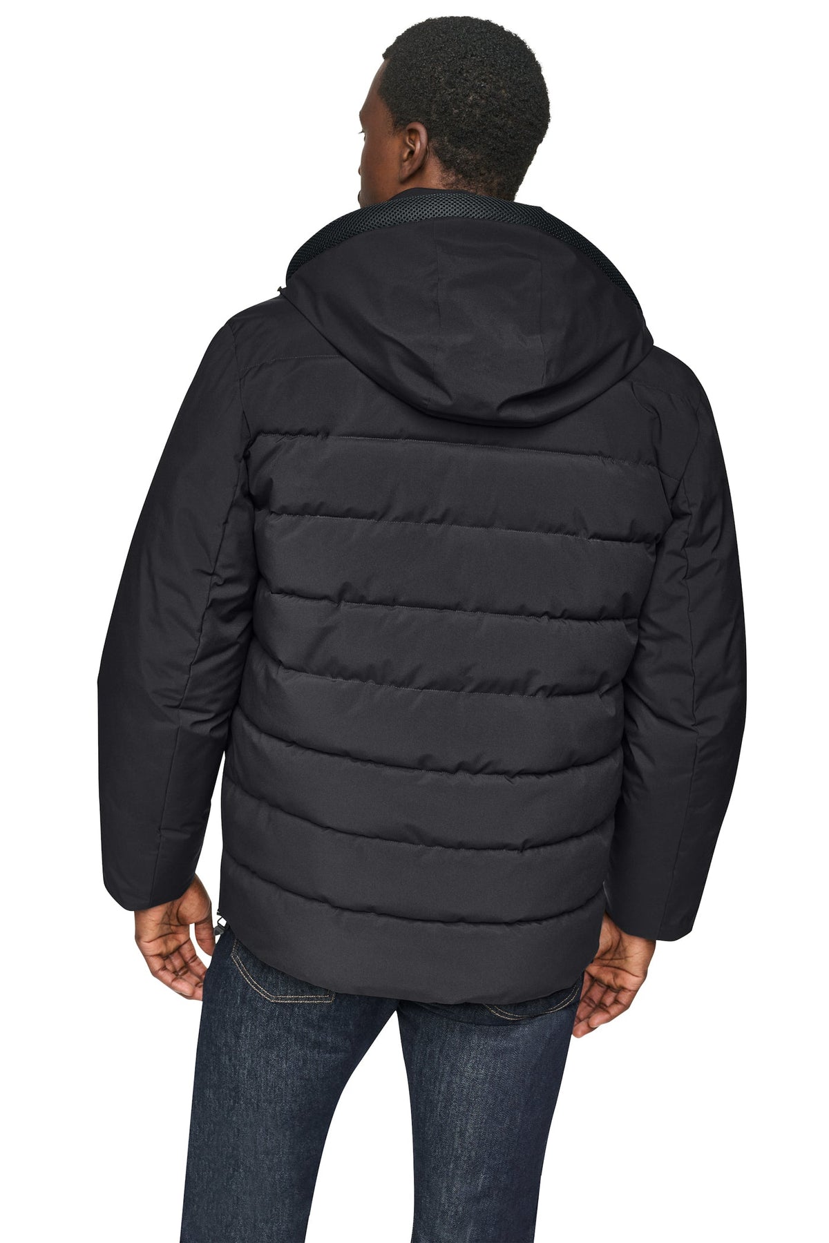 HOODED PUFFER JACKET Olive | DKNY