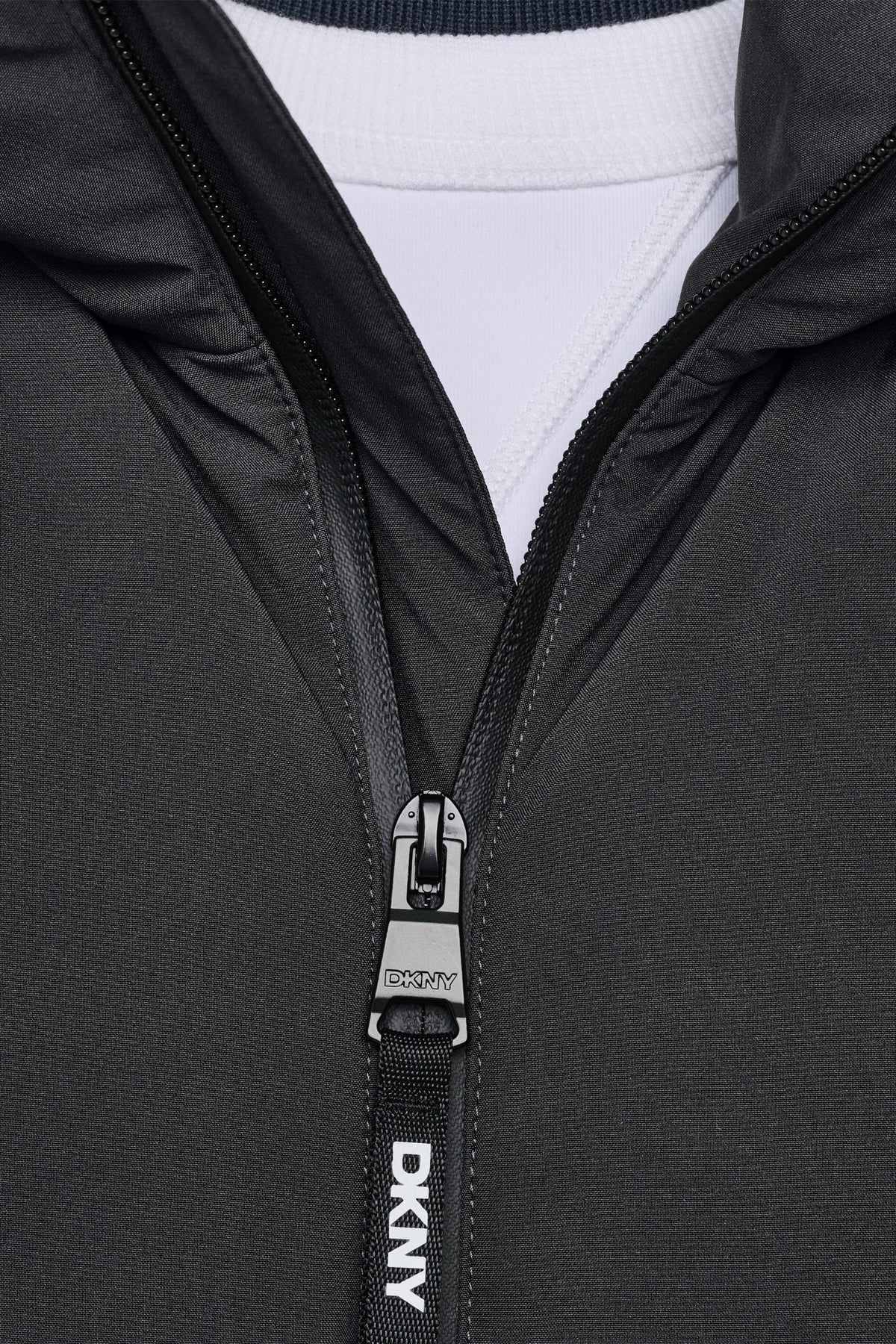 HOODED PUFFER JACKET Olive | DKNY