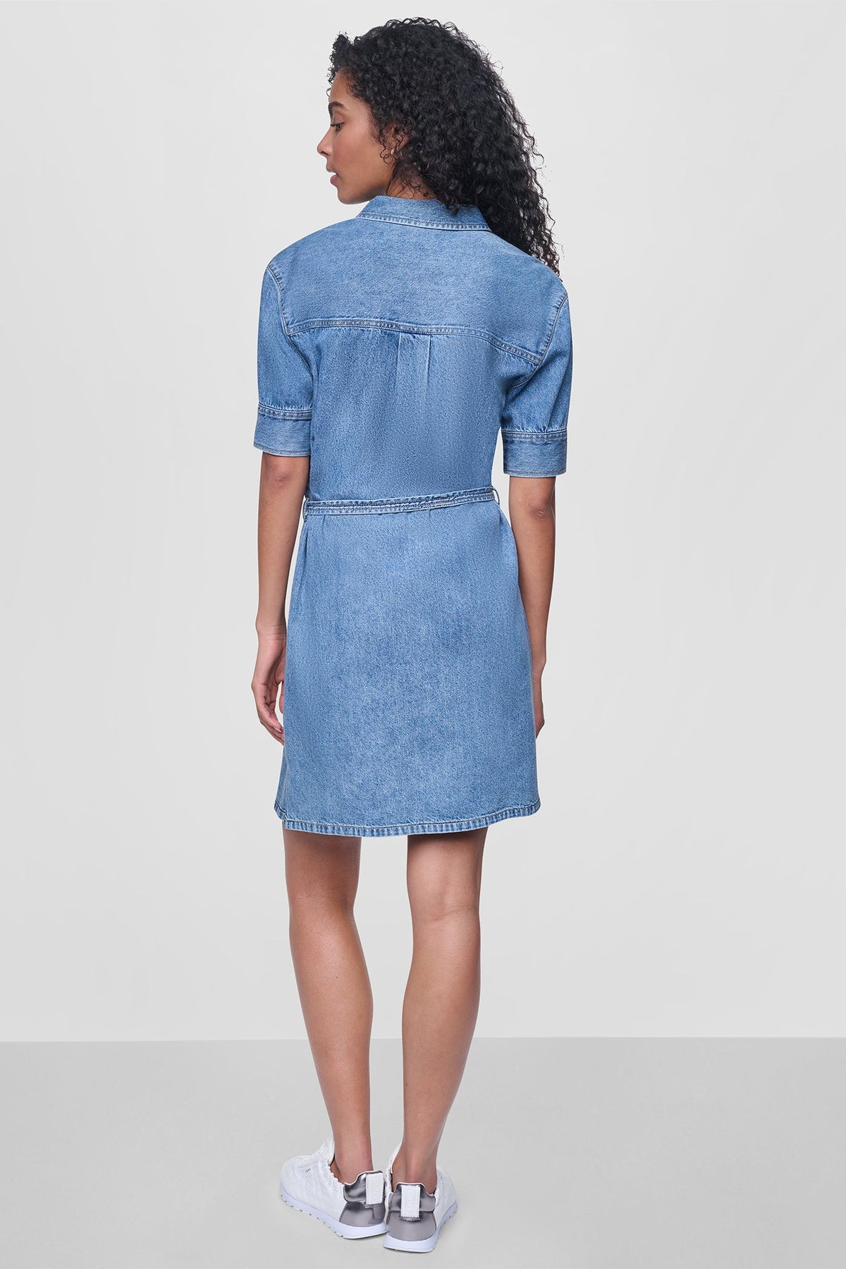 DENIM BUTTON-FRONT SHIRT DRESS Cooper | DKNY