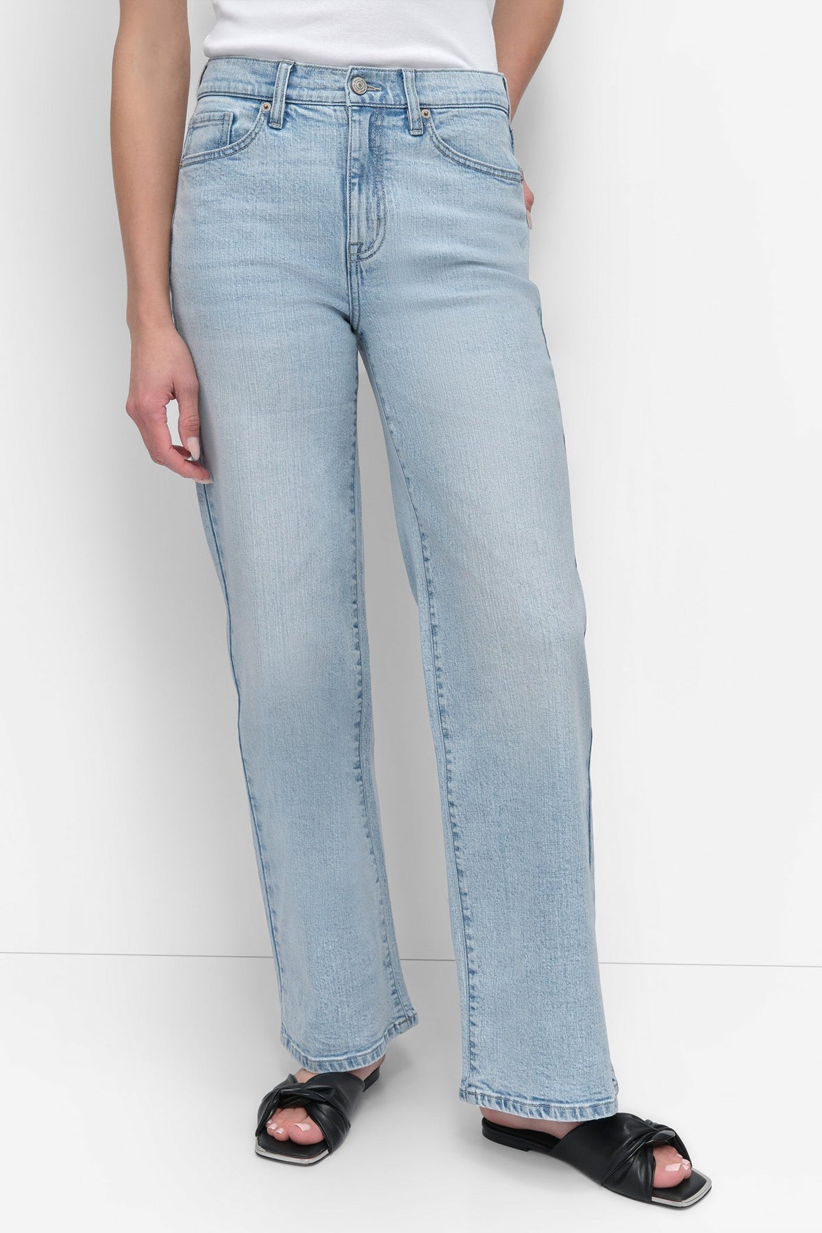 HIGH-RISE TAILORED WIDE-LEG JEAN DOYERS | DKNY