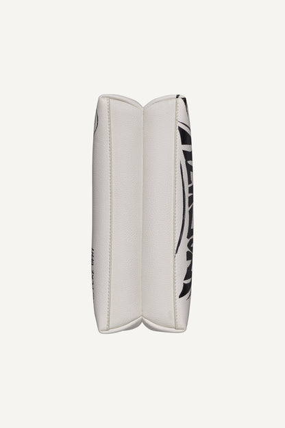 TINSLEY GRAFFITI LOGO CROSSBODY Marshmallow | DKNY