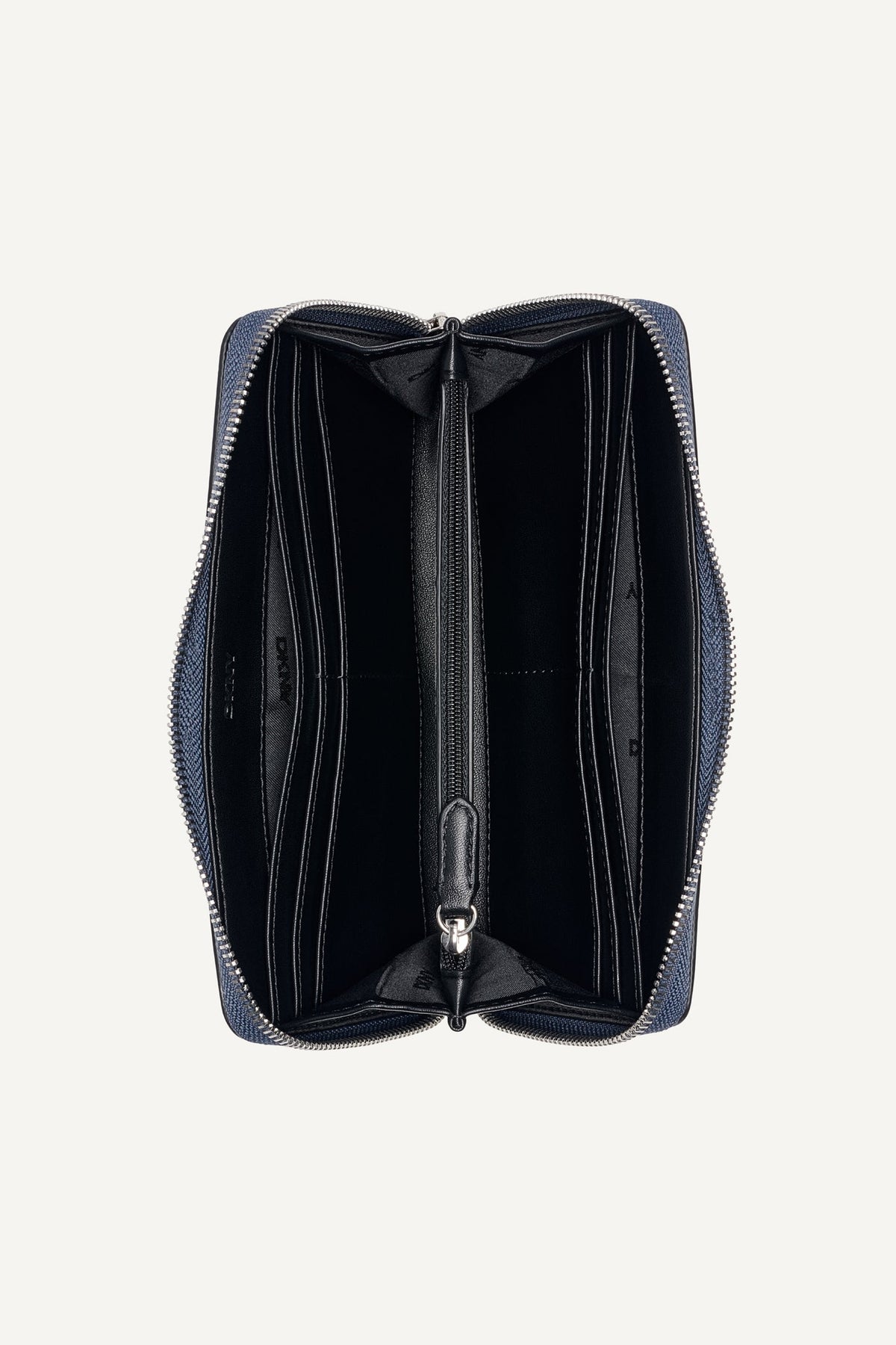 NESSA LARGE ZIP AROUND WALLET Denim | DKNY