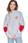 Pearl Grey Heather/Clear Ruby