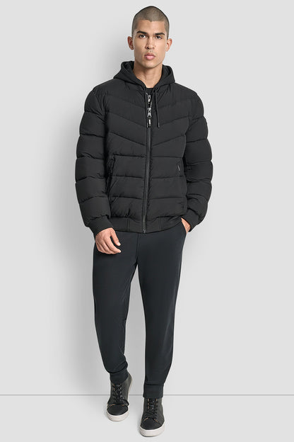 STRETCH BOMBER JACKET Black | DKNY
