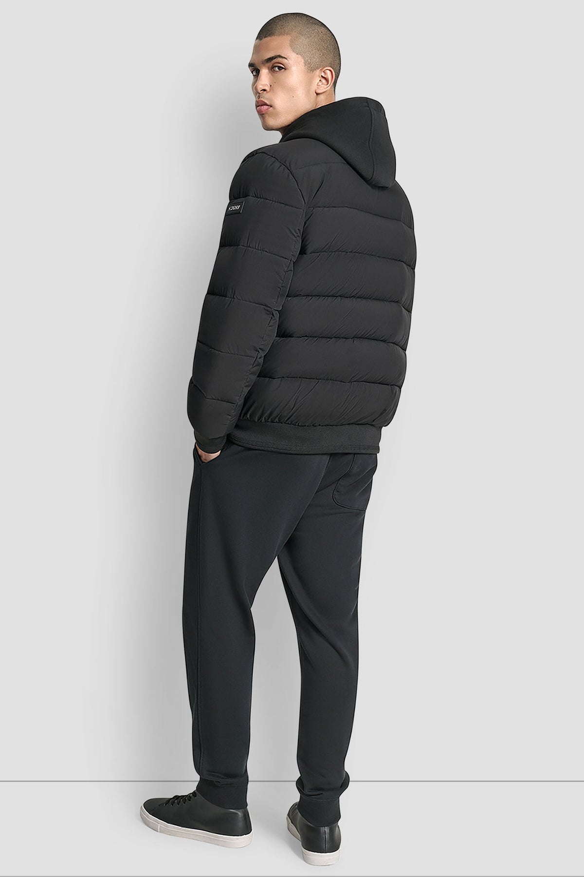 STRETCH BOMBER JACKET Black | DKNY